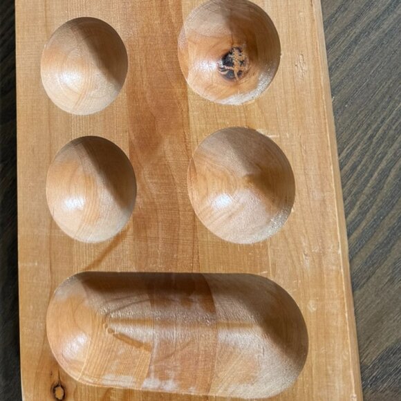 Solid Wood Mancala Game Board — Classic Strategy Game - Picture 4 of 9